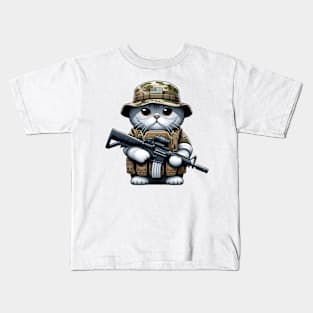 Tactical Cat Kids T-Shirt